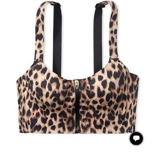 Medium Support Long Line Front-Close Sport Bra